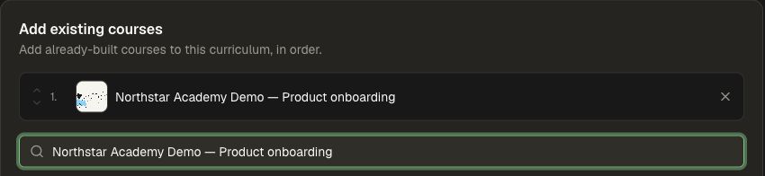 The Northstar onboarding course attached to the curriculum